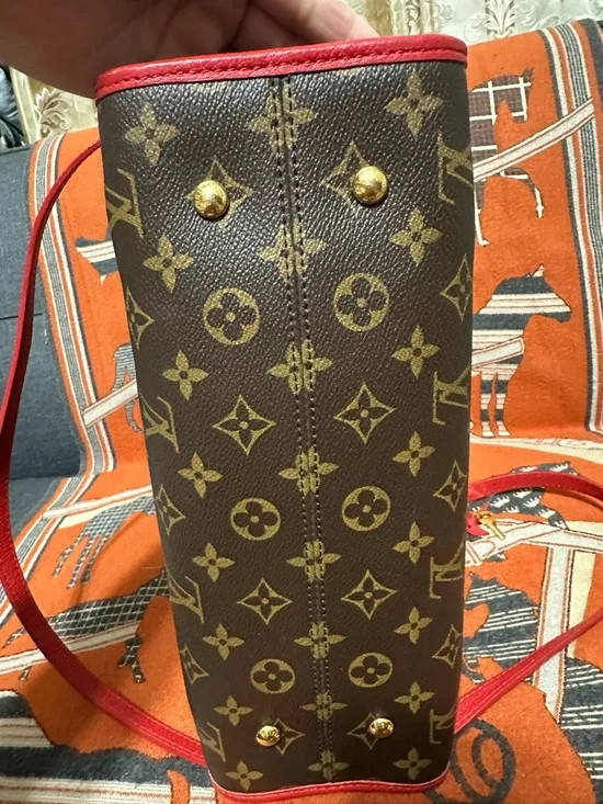 LOUIS VUITTON ❤️🌟SP2187 POPINCOURT PM MONOGRAM W/ RED TRIM BAG⭐️ - Picture 9 of 15